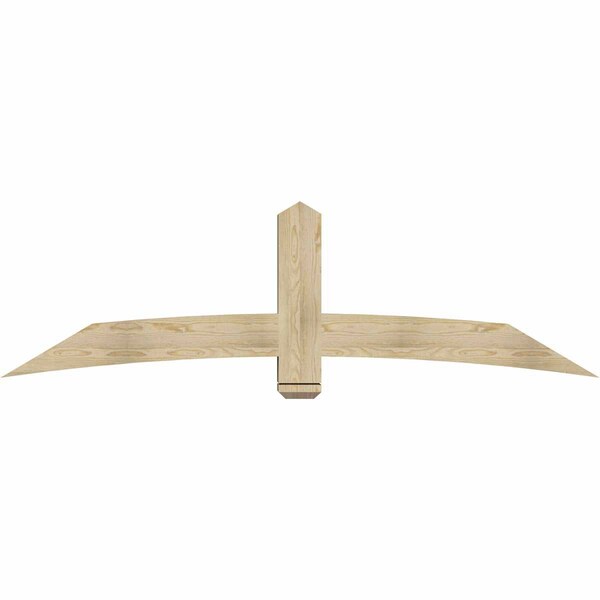 Ekena Millwork Bellingham Rough Sawn Timber Gable Bracket, Douglas Fir, 84"W x 24"H x 6"D x 6"F, 7/12 Pitch GBW084X24X0606BEL00RDF - main